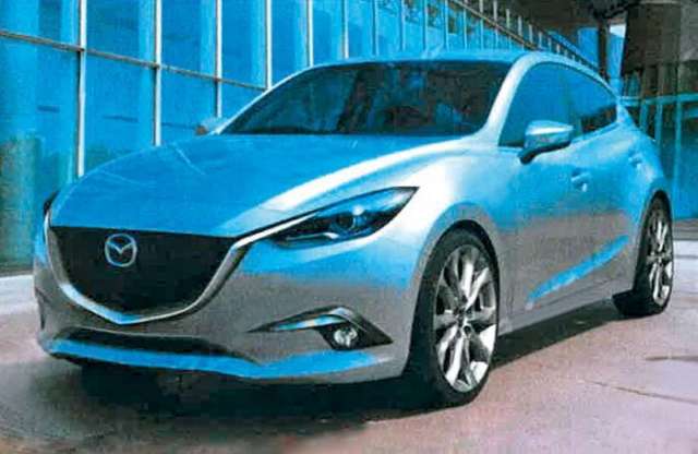 Ilyen lesz a Mazda új kompaktja - képen a következő 3-as