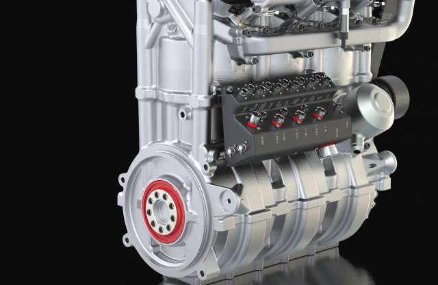 400 lóerős, 1,5 literes háromhengeres turbómotor a Nissantól