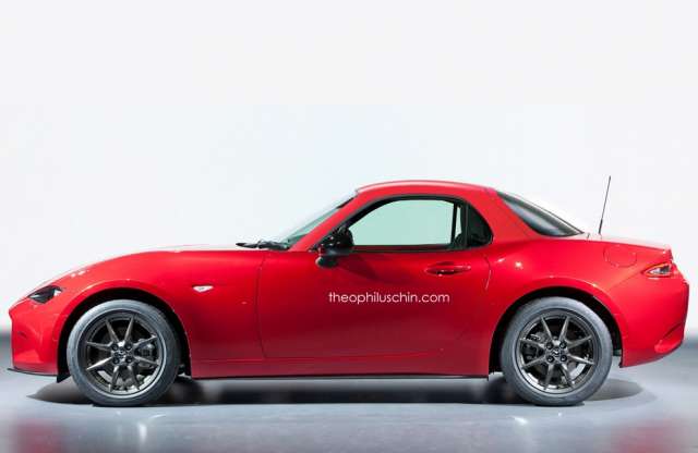 Ha mégis lesz, ilyen lehet a fémtetős Mazda MX-5, meg a kupé
