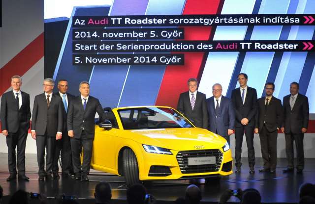 Új Audi TT Roadster Győrből - Orbán Viktor is beleült
