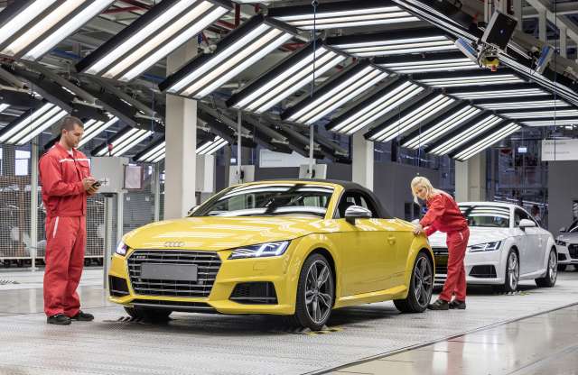 Rekordévet zárt az Audi Hungaria is, prémium jár a munkásoknak
