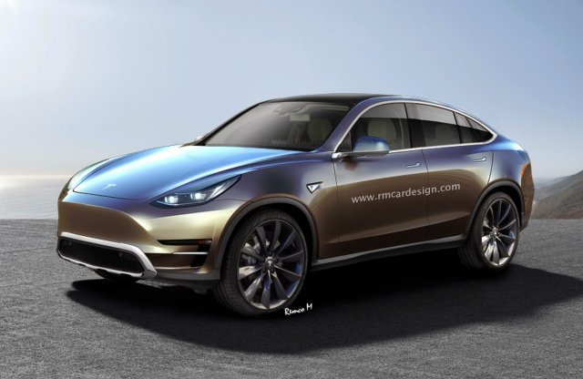Szemből Model 3 , hátulról kupé, mégis SUV