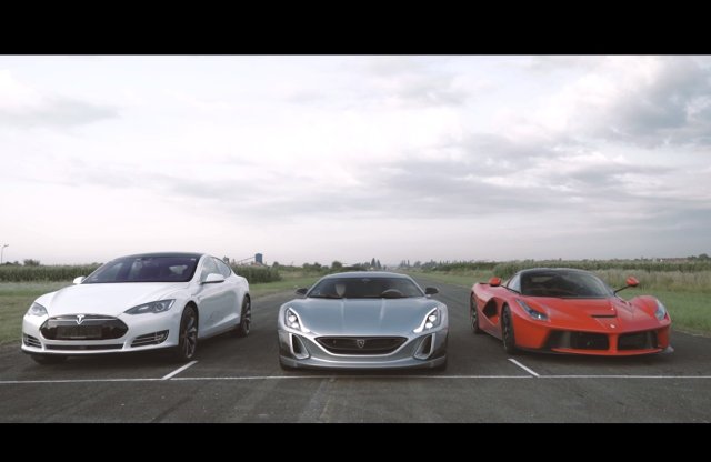 Rimac gyorsul LaFerrari és Tesla S ellen