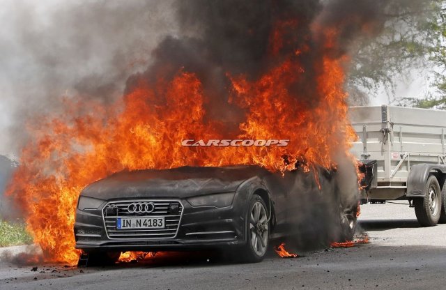 Tesztelés közben égett ki egy Audi A7