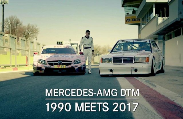 Modern és klasszikus DTM versenyautók csodálatos csatája