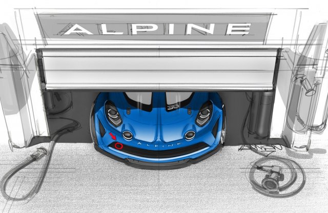 Kidugta orrát az Alpine versenyautó