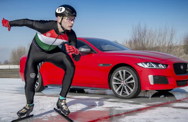 Olimpiai bajnokunk, vagy az új Jaguar gyorsabb jégen?