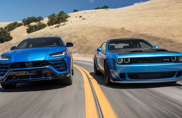 Bika a cica ellen - Lamborghini Urus vs. Dodge Hellcat csata