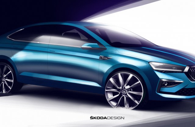 Első skicc a Skoda Slaviáról!