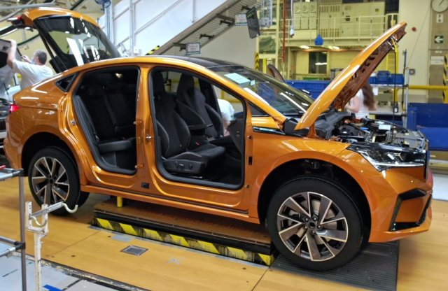 Megkezdődött a Skoda elektromos SUV-kupéjának sorozatgyártása!