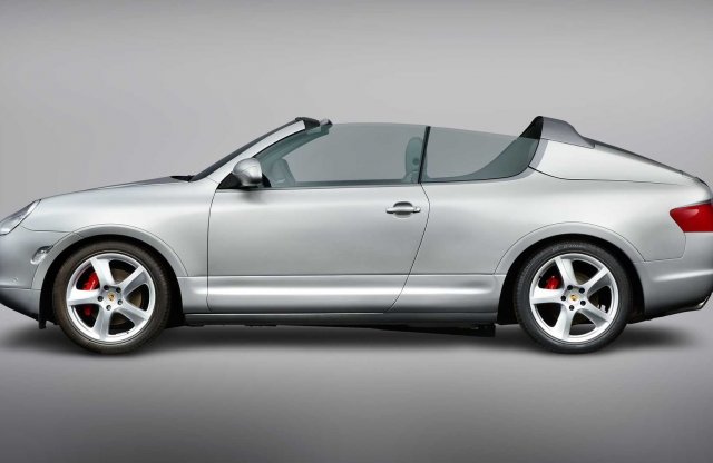 Vászontetős Cayenne-t is tervezett a Porsche, íme a prototípus