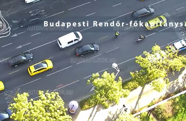 Rendőr drón csípte el Budapesten is a szabálytalankodókat