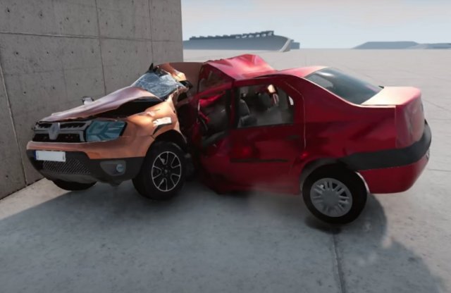 Ennyi marad a Dacia Loganból, ha kétszázzal beleszáll egy Duster