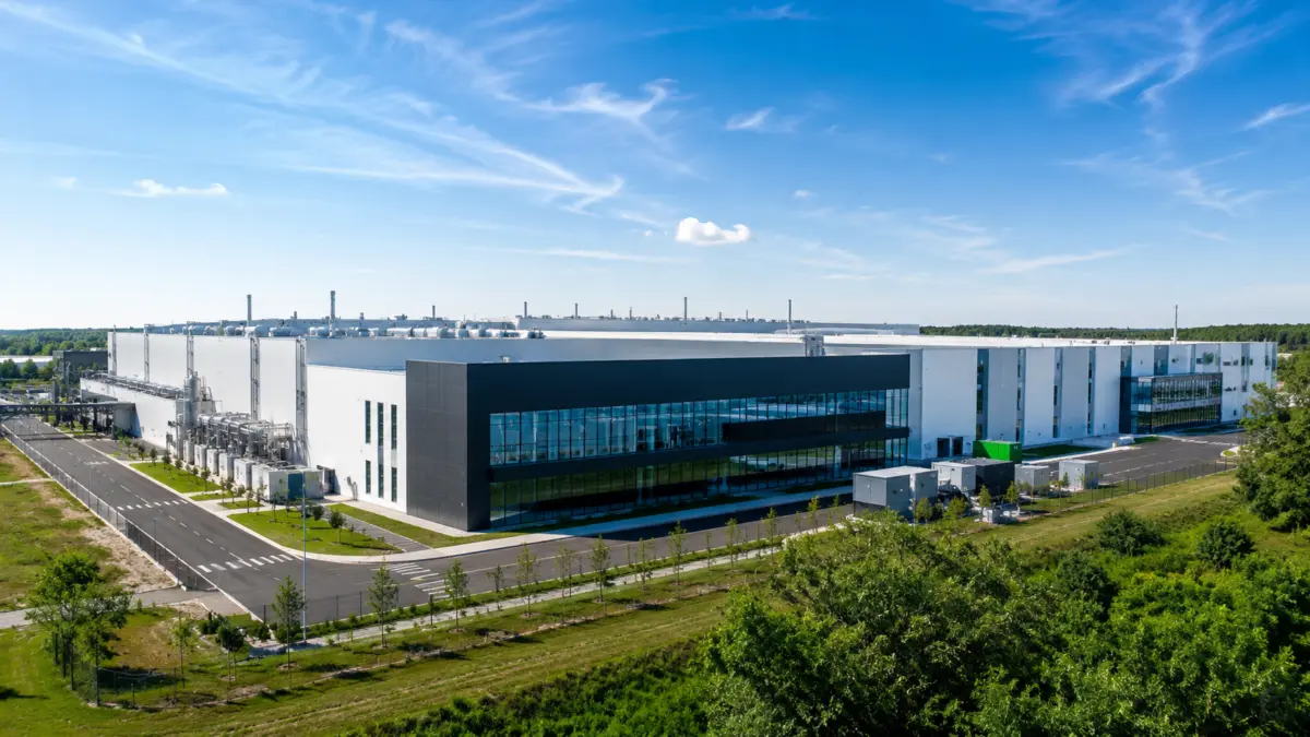 AI generált tartalom elektromos akkumulátor gyárról.
